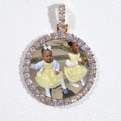 3D CIRCLE CUSTOM PICTURE PENDANT SMALL SIZE