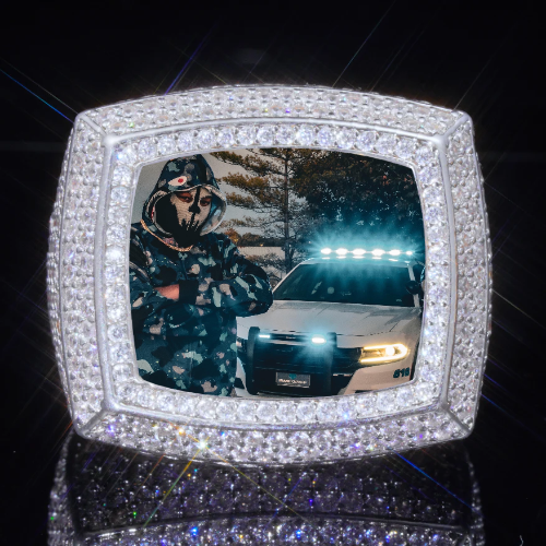 3D CUSTOM PICTURE ICED RING
