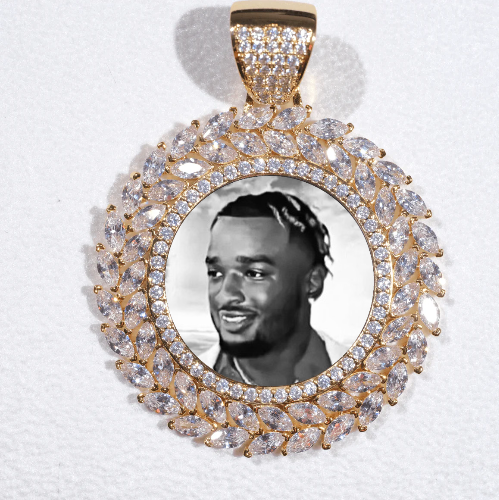 Large 3D Wheat Ear Custom Picture Pendant