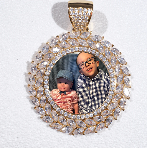 Large 3D Wheat Ear Custom Picture Pendant
