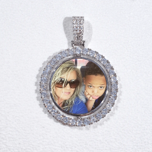 3D Spinning 2-Faced Custom Picture Pendant