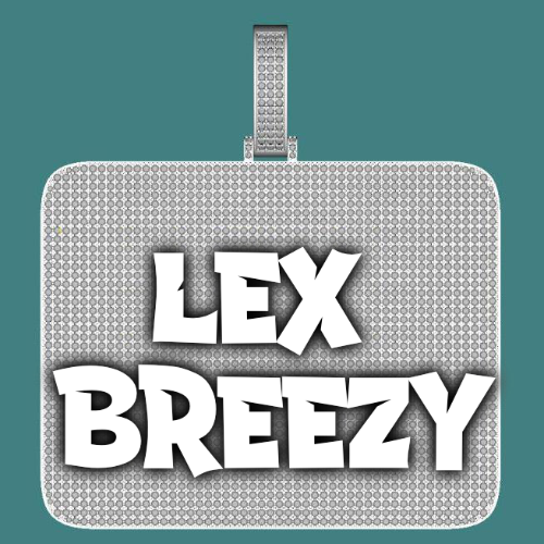 CUSTOM LETTER NECKLACE 3D BIG SQUARE