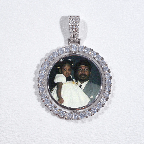 3D Spinning 2-Faced Custom Picture Pendant