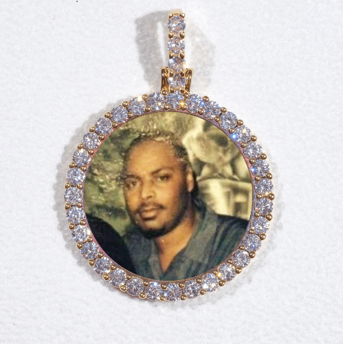 3D CIRCLE CUSTOM PICTURE PENDANT SMALL SIZE