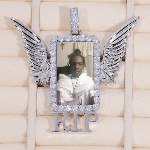 RIP WING 3D CUSTOM PICTURE PENDANT