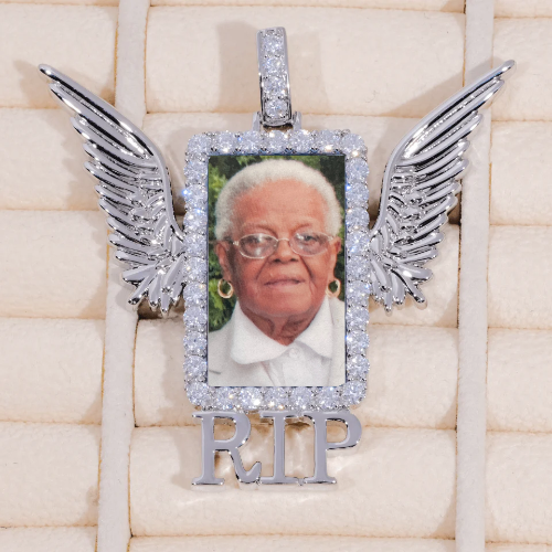 RIP WING 3D CUSTOM PICTURE PENDANT