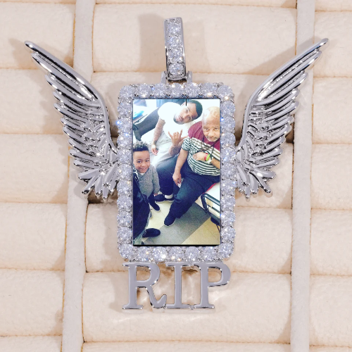 RIP WING 3D CUSTOM PICTURE PENDANT