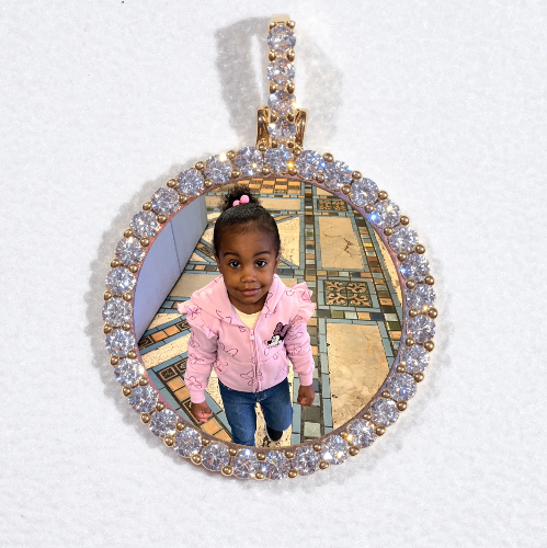 3D CIRCLE CUSTOM PICTURE PENDANT SMALL SIZE