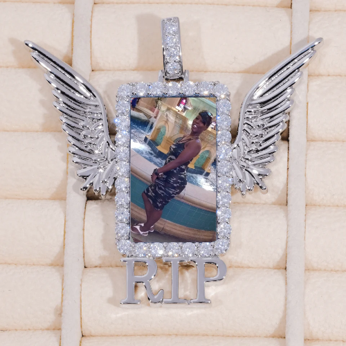 RIP WING 3D CUSTOM PICTURE PENDANT