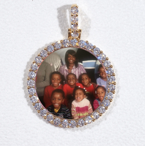 3D CIRCLE CUSTOM PICTURE PENDANT SMALL SIZE