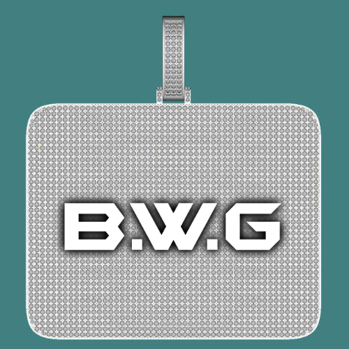 CUSTOM LETTER NECKLACE 3D BIG SQUARE