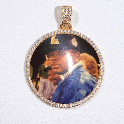 MEDIUM 3D CIRCLE CUSTOM PICTURE PENDANT
