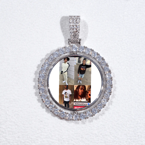 3D Spinning 2-Faced Custom Picture Pendant
