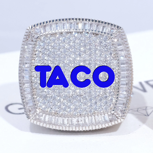 CUSTOM LETTER 3D ICED RING