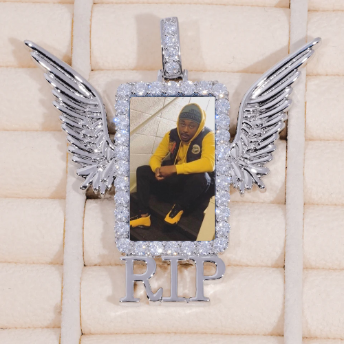 RIP WING 3D CUSTOM PICTURE PENDANT