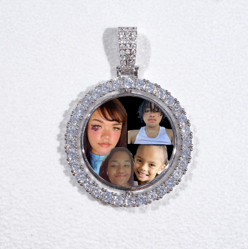 3D Spinning 2-Faced Custom Picture Pendant