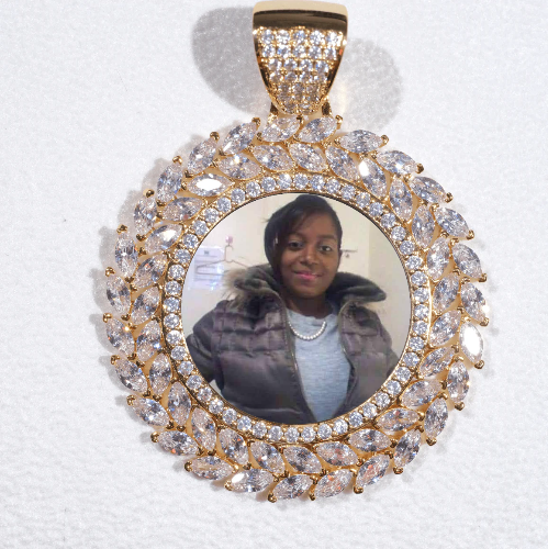 Large 3D Wheat Ear Custom Picture Pendant