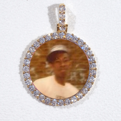 3D CIRCLE CUSTOM PICTURE PENDANT SMALL SIZE