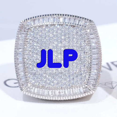 CUSTOM LETTER 3D ICED RING