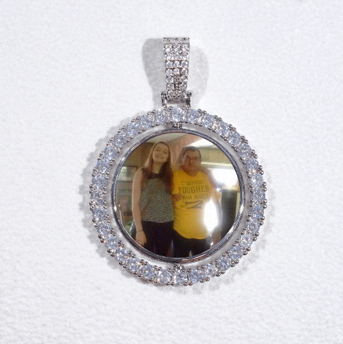 3D Spinning 2-Faced Custom Picture Pendant