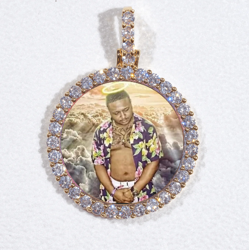 3D CIRCLE CUSTOM PICTURE PENDANT SMALL SIZE