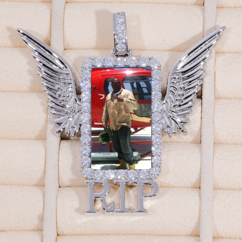 RIP WING 3D CUSTOM PICTURE PENDANT