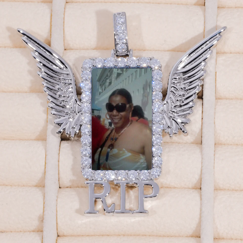RIP WING 3D CUSTOM PICTURE PENDANT