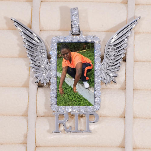RIP WING 3D CUSTOM PICTURE PENDANT