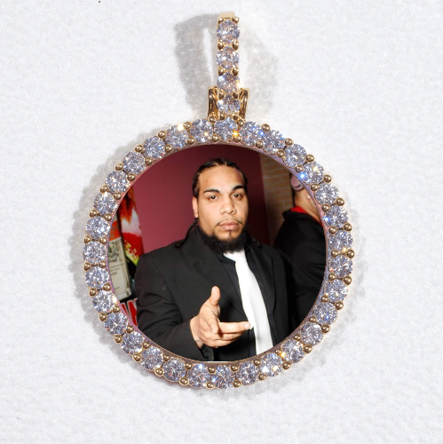 3D CIRCLE CUSTOM PICTURE PENDANT SMALL SIZE
