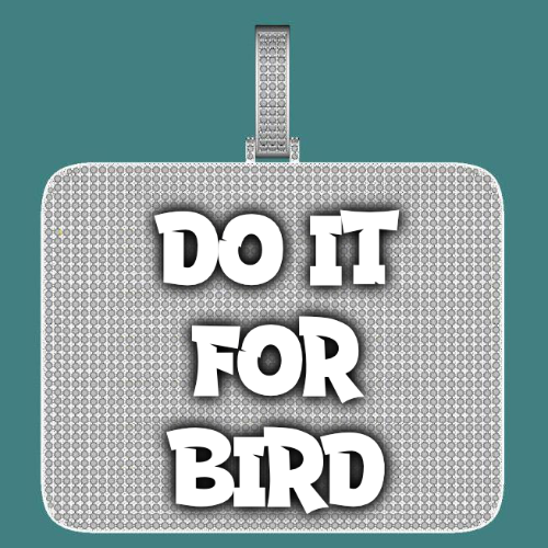 CUSTOM LETTER NECKLACE 3D BIG SQUARE
