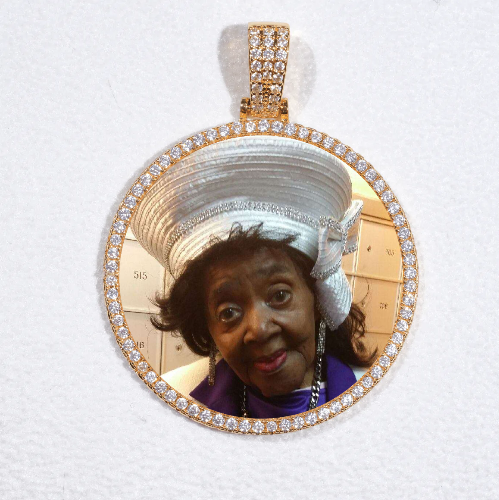 MEDIUM 3D CIRCLE CUSTOM PICTURE PENDANT