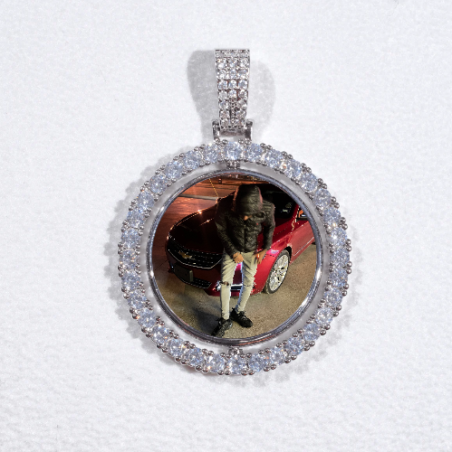 3D Spinning 2-Faced Custom Picture Pendant