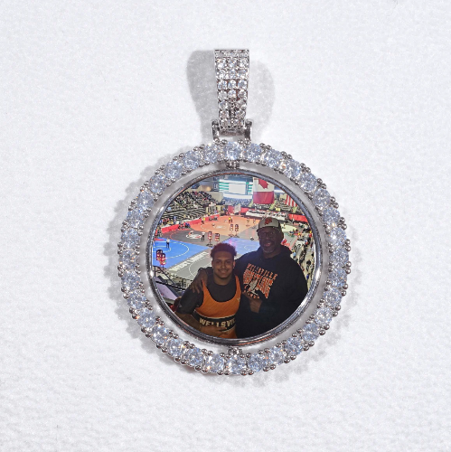 3D Spinning 2-Faced Custom Picture Pendant