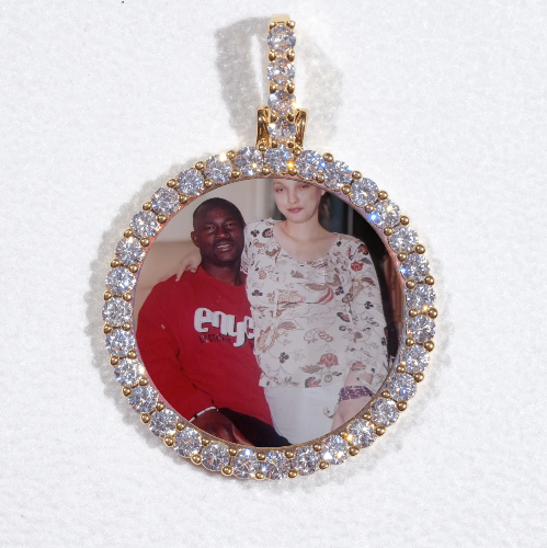 3D CIRCLE CUSTOM PICTURE PENDANT SMALL SIZE