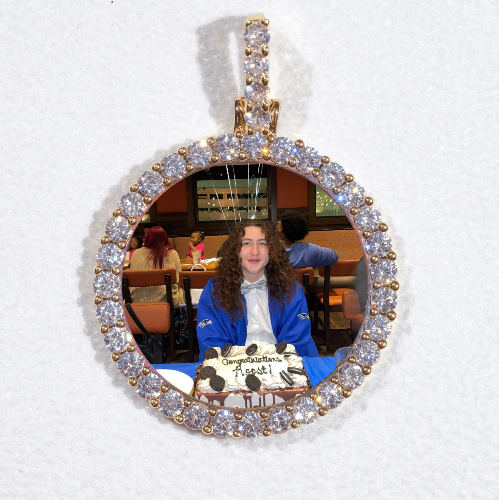 3D CIRCLE CUSTOM PICTURE PENDANT SMALL SIZE