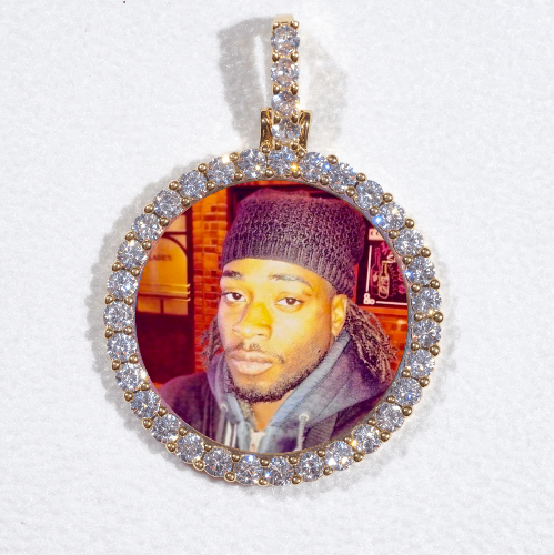 3D CIRCLE CUSTOM PICTURE PENDANT SMALL SIZE