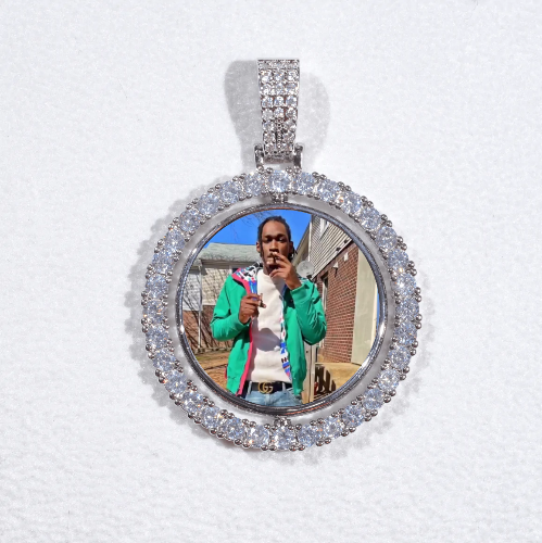 3D Spinning 2-Faced Custom Picture Pendant