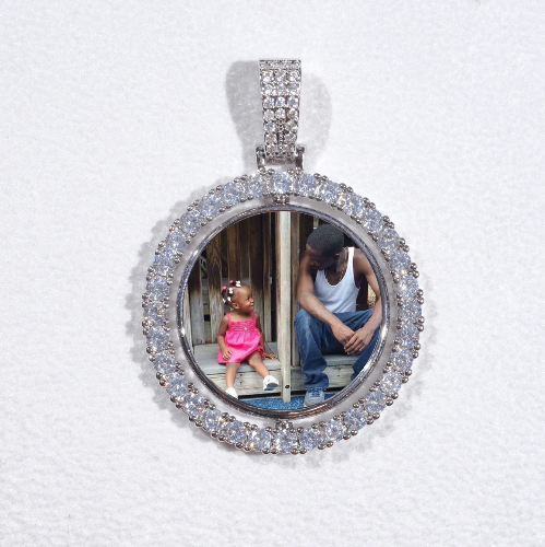 3D Spinning 2-Faced Custom Picture Pendant
