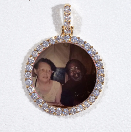 3D CIRCLE CUSTOM PICTURE PENDANT SMALL SIZE