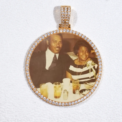 MEDIUM 3D CIRCLE CUSTOM PICTURE PENDANT