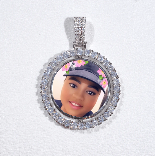 3D Spinning 2-Faced Custom Picture Pendant
