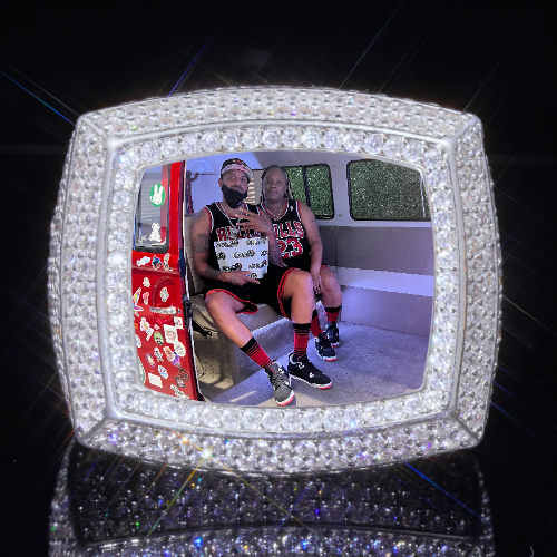 3D CUSTOM PICTURE ICED RING