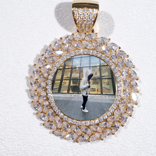 Large 3D Wheat Ear Custom Picture Pendant