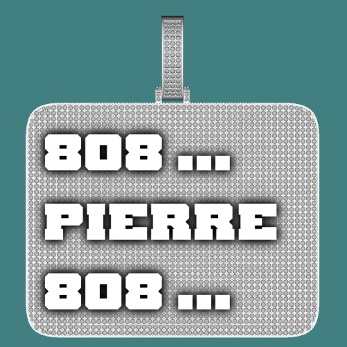 CUSTOM LETTER NECKLACE 3D BIG SQUARE