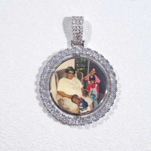 3D Spinning 2-Faced Custom Picture Pendant