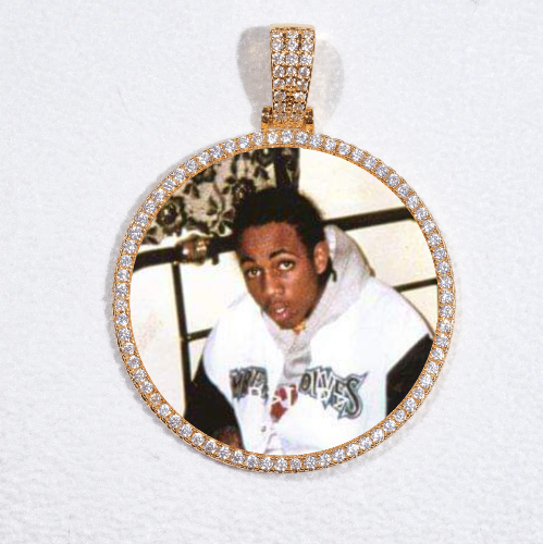 MEDIUM 3D CIRCLE CUSTOM PICTURE PENDANT