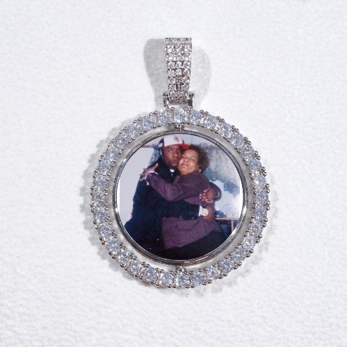 3D Spinning 2-Faced Custom Picture Pendant