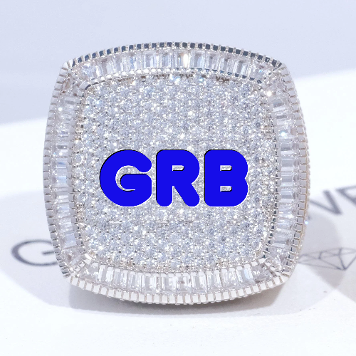 CUSTOM LETTER 3D ICED RING