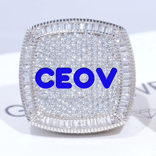 CUSTOM LETTER 3D ICED RING