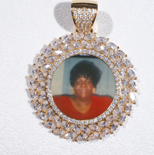 Large 3D Wheat Ear Custom Picture Pendant